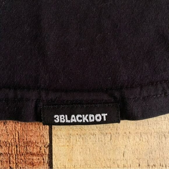 Happy Burger graphic black short sleeve three dots tshirt men’s medium - Picture 7 of 8